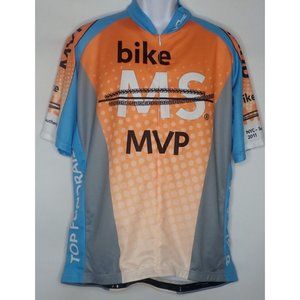 Vomax Jersey Mens XXXL Cycling Bike  2011 Bike MS event 3XL NYC Zip Short Sleeve